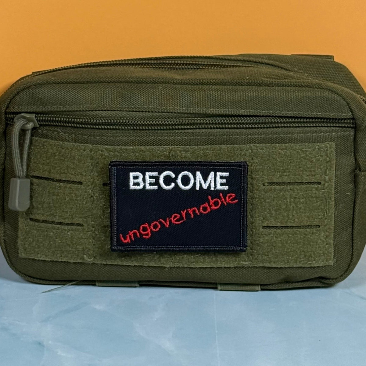 Become Ungovernable Funny Morale Patch, 2x3" | Made in USA | VELCRO® Brand Hook Backing - LoneStar Adhesive