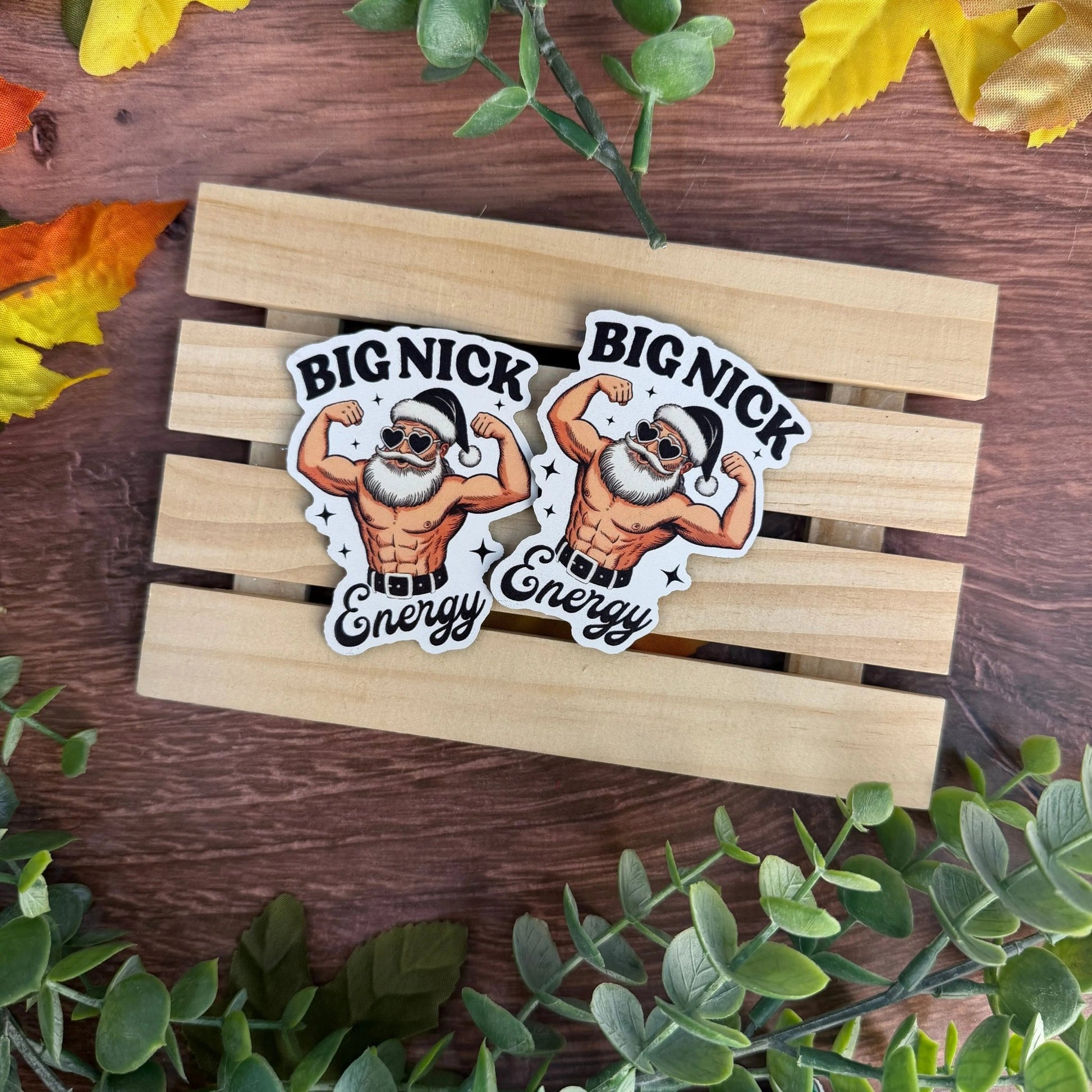 Big Nick Energy (Santa) | UV Printed Leather Hat Patch - LoneStar Adhesive