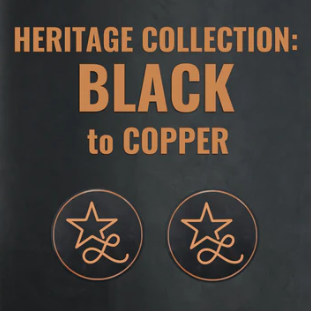 Petty Since Birth Shimmer Silver, Gold or Copper Leather Patch