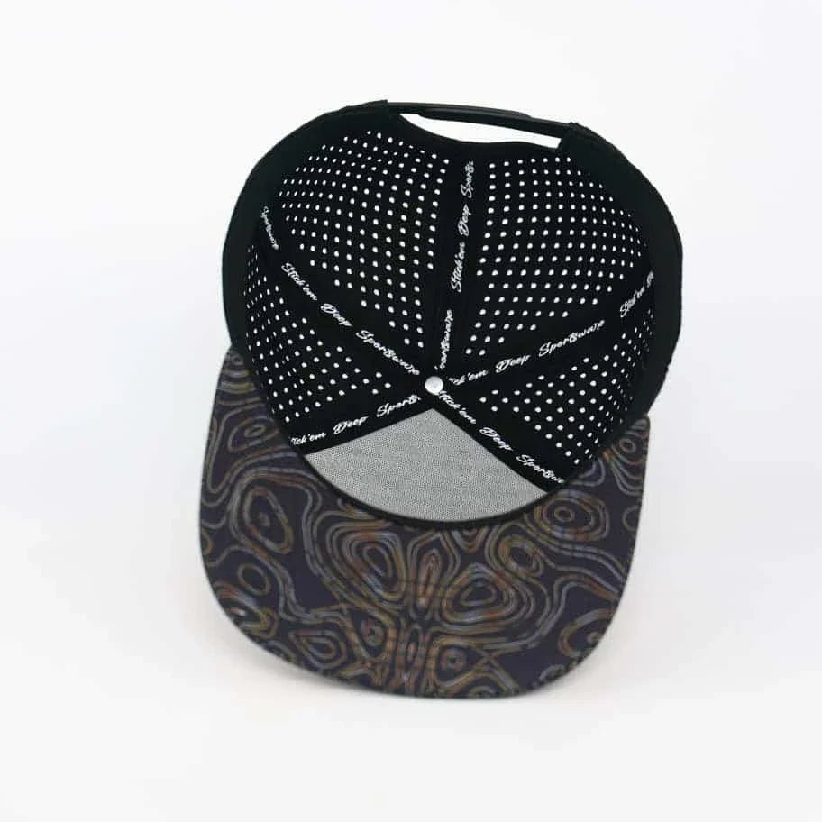black front brown topo and black back - LoneStar Adhesive