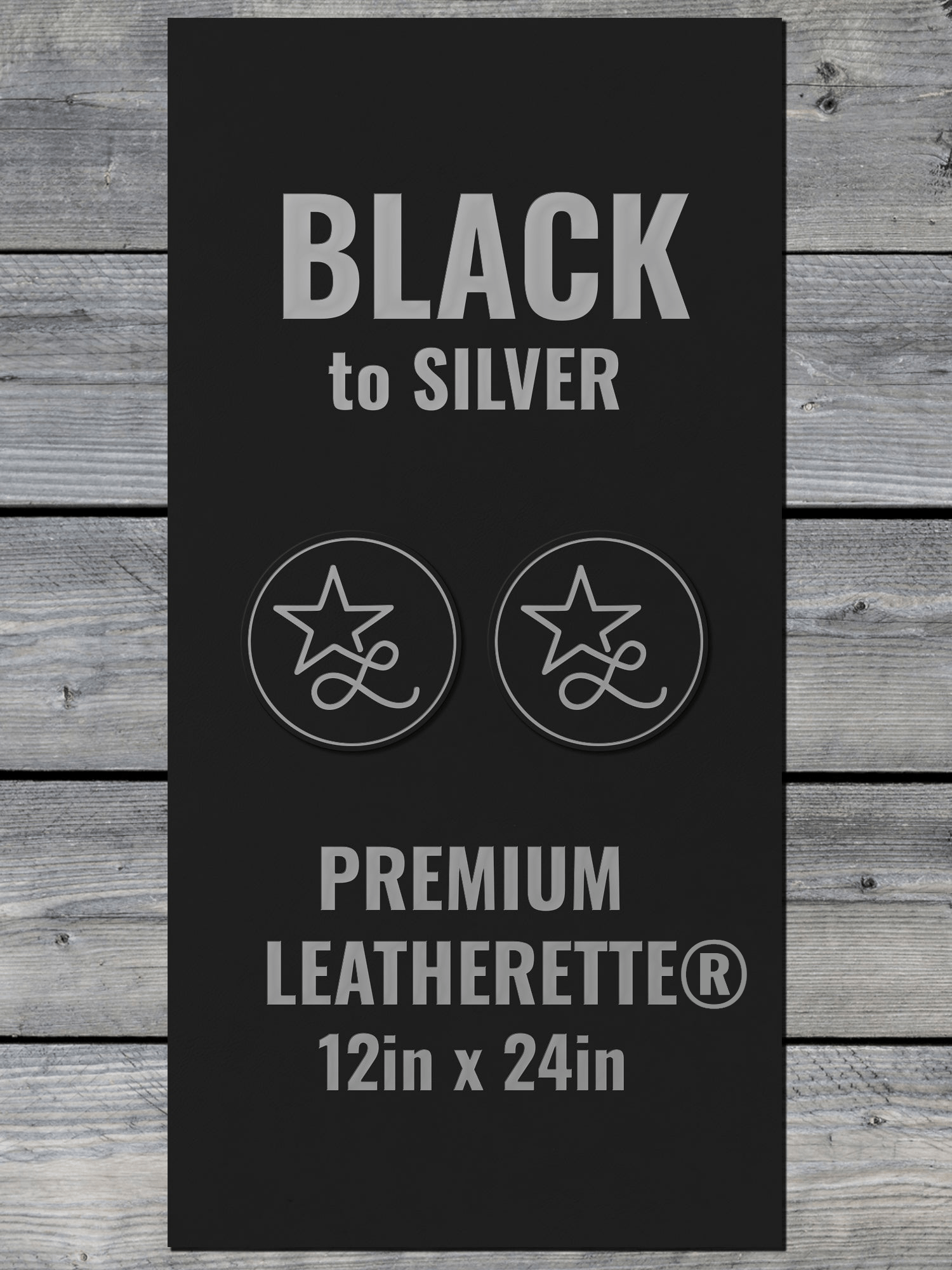 PREMIUM leatherette® laserable panel by LoneStar, 12x24 inch faux leather sheet in, 1.5mm thick with thermal-activated Durra-Bull adhesive backing, ideal for laser engraving and cutting