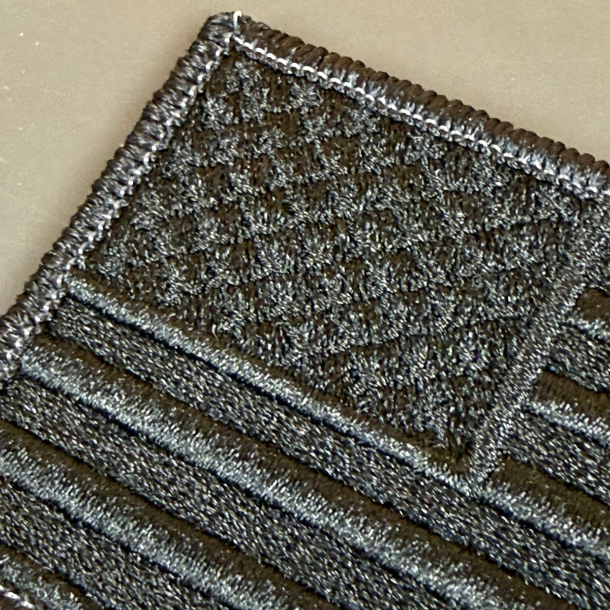 Blackout No Quarters Given American Flag Patch, 2x3.5" | Made in USA | VELCRO® Brand Hook Backing - LoneStar Adhesive