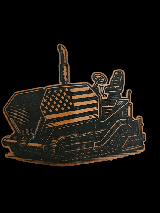 Blacktop Paver w/ American Flag - LoneStar Adhesive