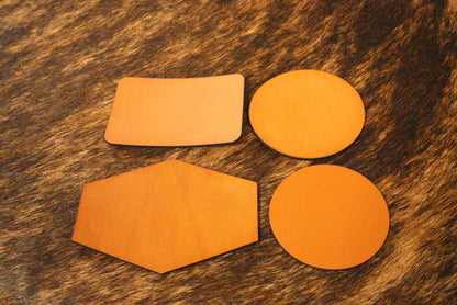 BLANK Limousin Brown Top-Grain Leather Patches (5pk) - LoneStar Adhesive