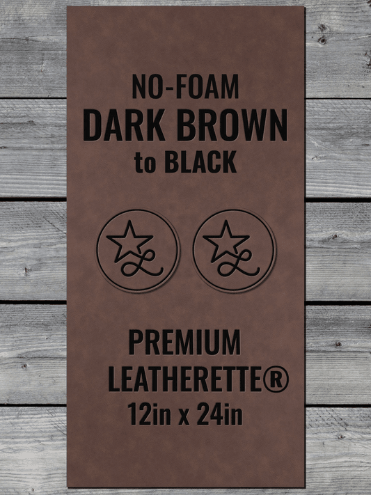 BLEMISHED NO - FOAM Dark Brown Durra - Bull Premium Leatherette® Sheets (12x24) - LoneStar Adhesive