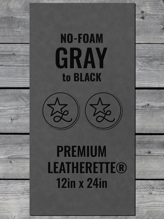 BLEMISHED NO - FOAM Gray Durra - Bull Premium Leatherette® Sheets (12x24) - LoneStar Adhesive