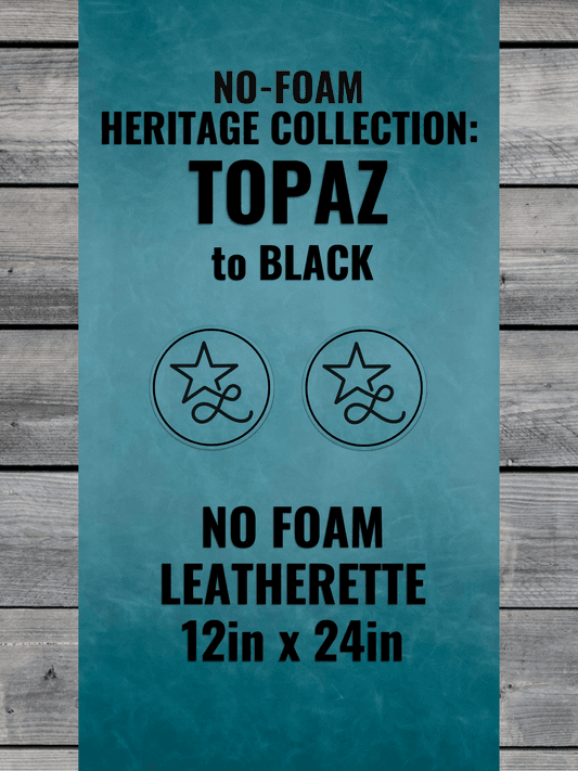 BLEMISHED NO - FOAM Heritage Topaz Durra - Bull Premium Leatherette® Sheets (12x24) - LoneStar Adhesive