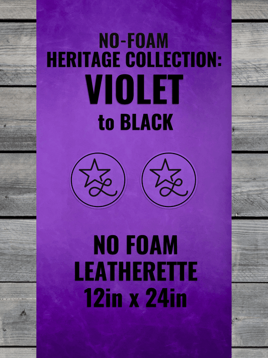 BLEMISHED NO - FOAM Heritage Violet Durra - Bull Premium Leatherette® Sheets (12x24) - LoneStar Adhesive