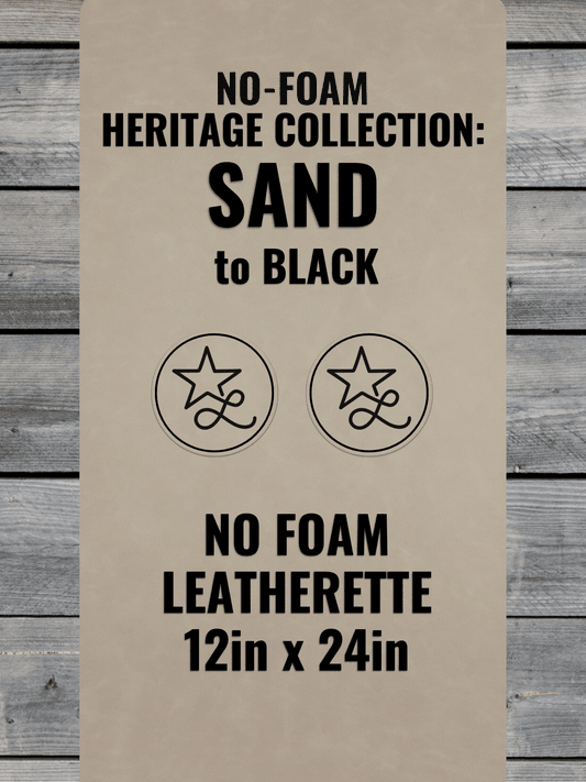 BLEMISHED NO - FOAM Sand Durra - Bull Premium Leatherette® Sheets (12x24) - LoneStar Adhesive