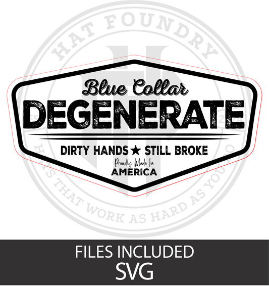 Blue Collar Degenerate - #LoneStar Adhesive#