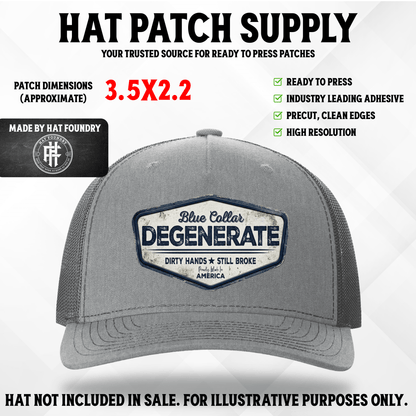 Blue Collar Degenerate UV Printed - LoneStar Adhesive