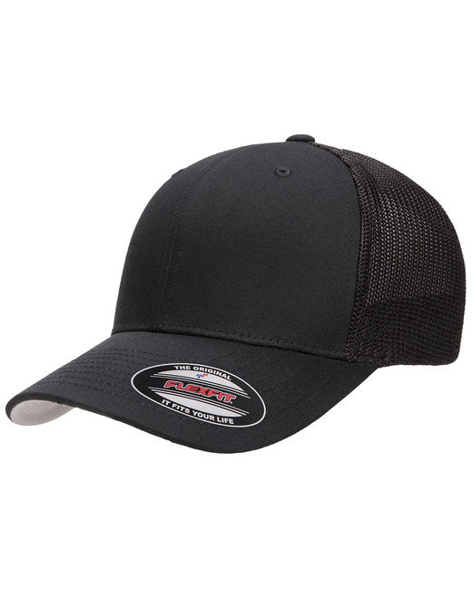 Blue Collar Guy with a Crazy Ol Lady Leather Patch Trucker Hat - #LoneStar Adhesive#