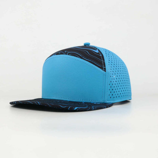 blue front with topo top and bill with blue back - LoneStar Adhesive