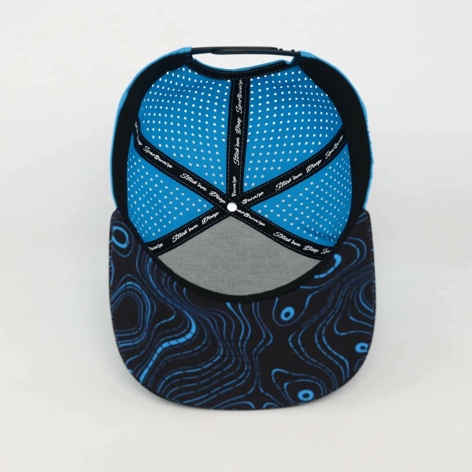 blue front with topo top and bill with blue back - LoneStar Adhesive