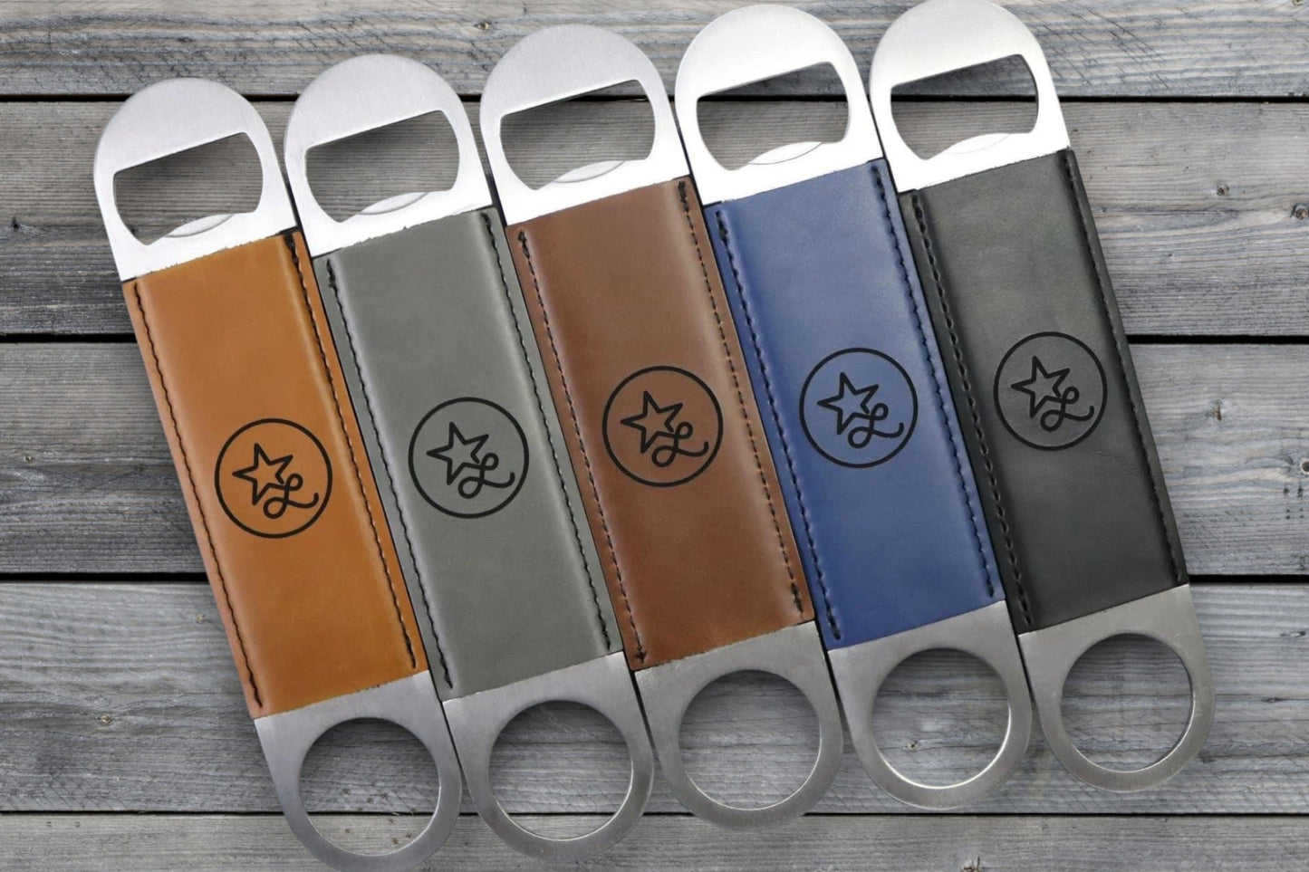 Bottle Openers: Heritage Collection Premium Leatherette™ - #LoneStar Adhesive#