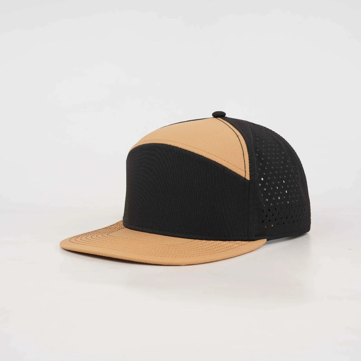 Brown Solid Flat Bill Snapback – Black Back - LoneStar Adhesive