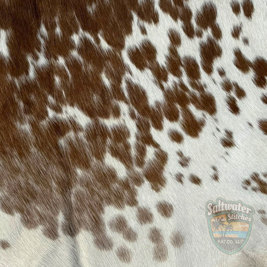 Brown & White Cowhide Panel - LoneStar Adhesive