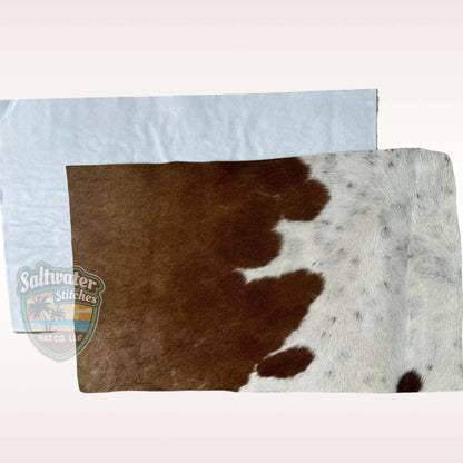 Brown & White Cowhide Panel - LoneStar Adhesive
