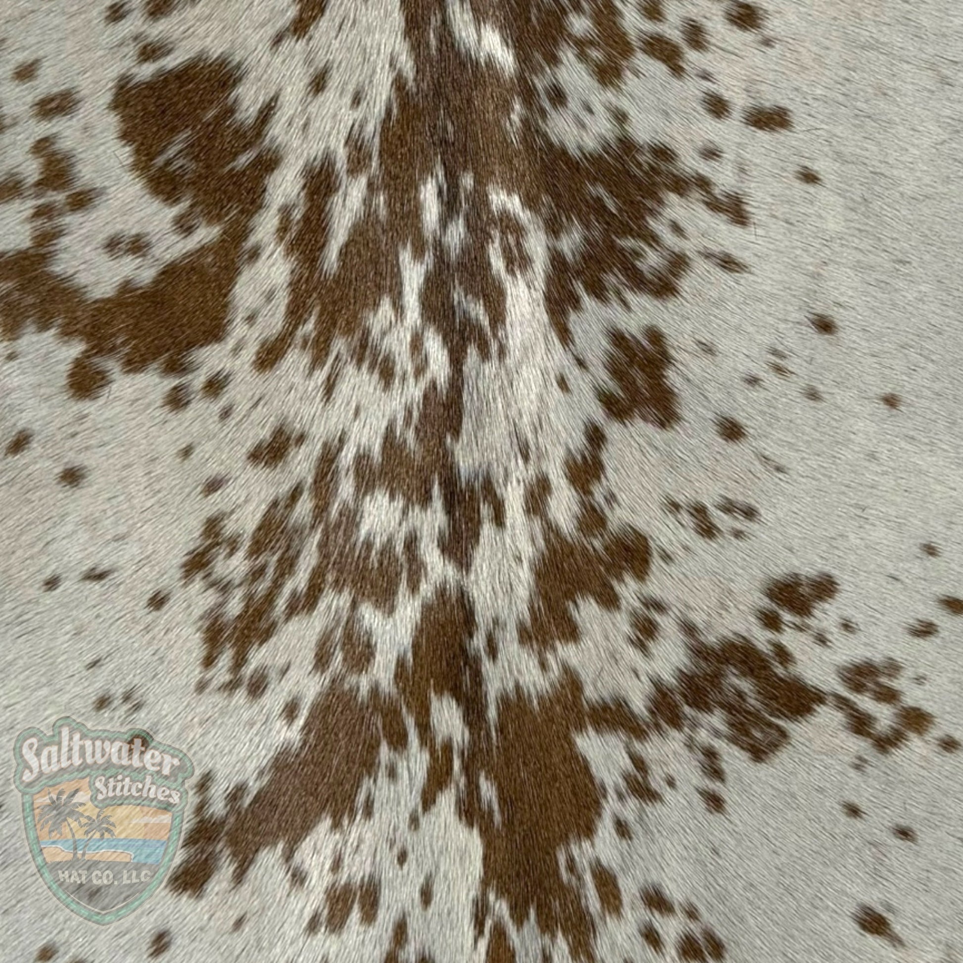 Brown & White Cowhide Panel - LoneStar Adhesive