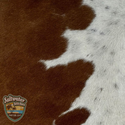 Brown & White Cowhide Panel - LoneStar Adhesive