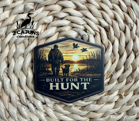 Built for the Hunt Duck Hunting Lab Hat Patch - LoneStar Adhesive