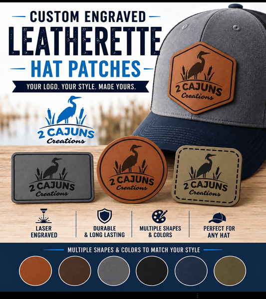 Bulk Wholesale Pricing Custom Leatherette Engraved Patches - #LoneStar Adhesive#