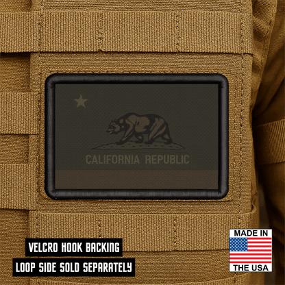 California State Flag Patch 2"x3" Hook & Loop | Made in USA | Pro - Print Full Color & Tactical Options - LoneStar Adhesive