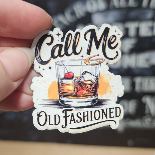Call Me Old Fashioned UV Printed Leatherette Hat Patch - MR01 - LoneStar Adhesive