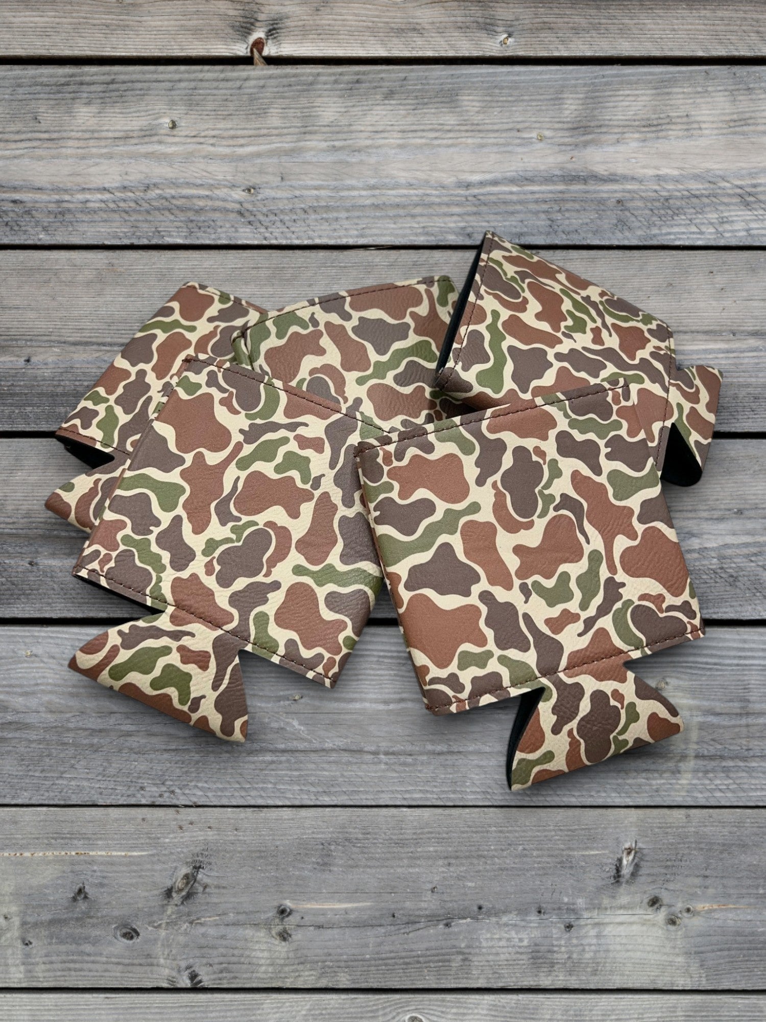 Can Dusters: Fowl Play Camo / Black Leatherette (5 pack) - #LoneStar Adhesive#