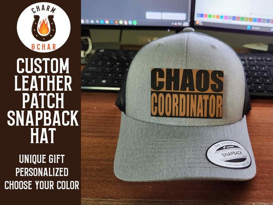 Chaos Coordinator Leather Patch Trucker Hat - #LoneStar Adhesive#