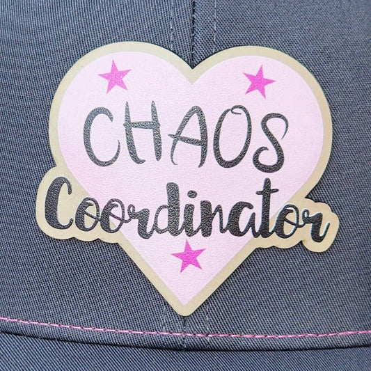 Chaos Coordinator UV Printed Leatherette Hat Patch - MR01 - LoneStar Adhesive