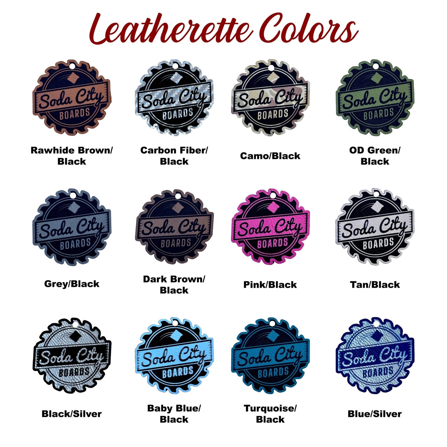 Charleston Skyline leatherette Patch - #LoneStar Adhesive#