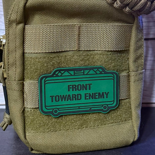 Claymore Mine “Front Toward Enemy” Funny Morale Patch | Made in USA | VELCRO® Brand Hook Backing - LoneStar Adhesive