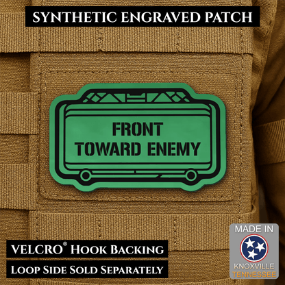 Claymore Mine “Front Toward Enemy” Funny Morale Patch | Made in USA | VELCRO® Brand Hook Backing - LoneStar Adhesive