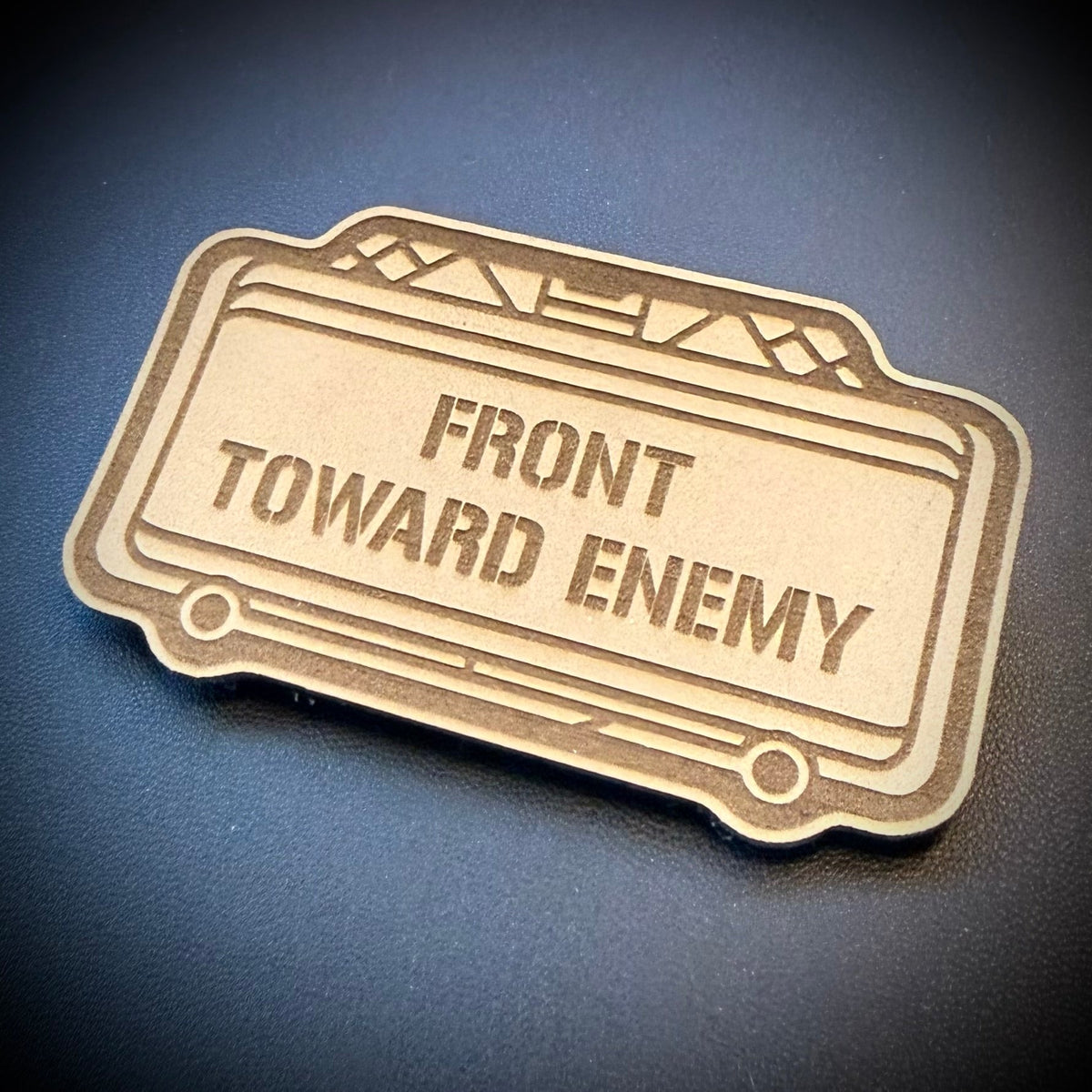 Claymore Mine “Front Toward Enemy” Laser Engraved Morale Patch, 1.8x3" | VELCRO® Brand Hook Backing - #LoneStar Adhesive#