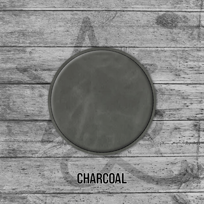 Coasters (6pk of 4" Circle): Heritage Collection Premium Leatherette® - LoneStar Adhesive