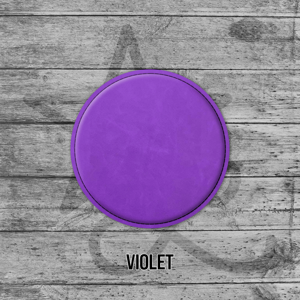 Coasters (6pk of 4" Circle): Heritage Collection Premium Leatherette® - LoneStar Adhesive