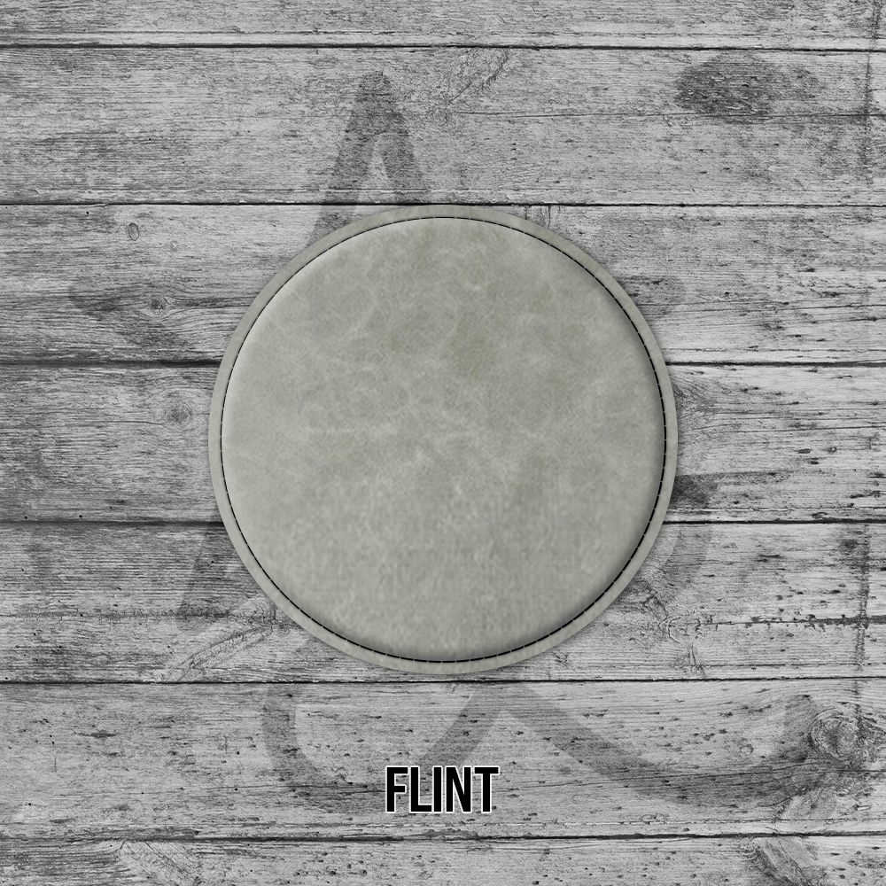 Coasters (6pk of 4" Circle): Heritage Collection Premium Leatherette® - LoneStar Adhesive