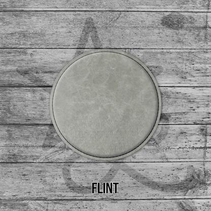 Coasters (6pk of 4" Circle): Heritage Collection Premium Leatherette® - LoneStar Adhesive