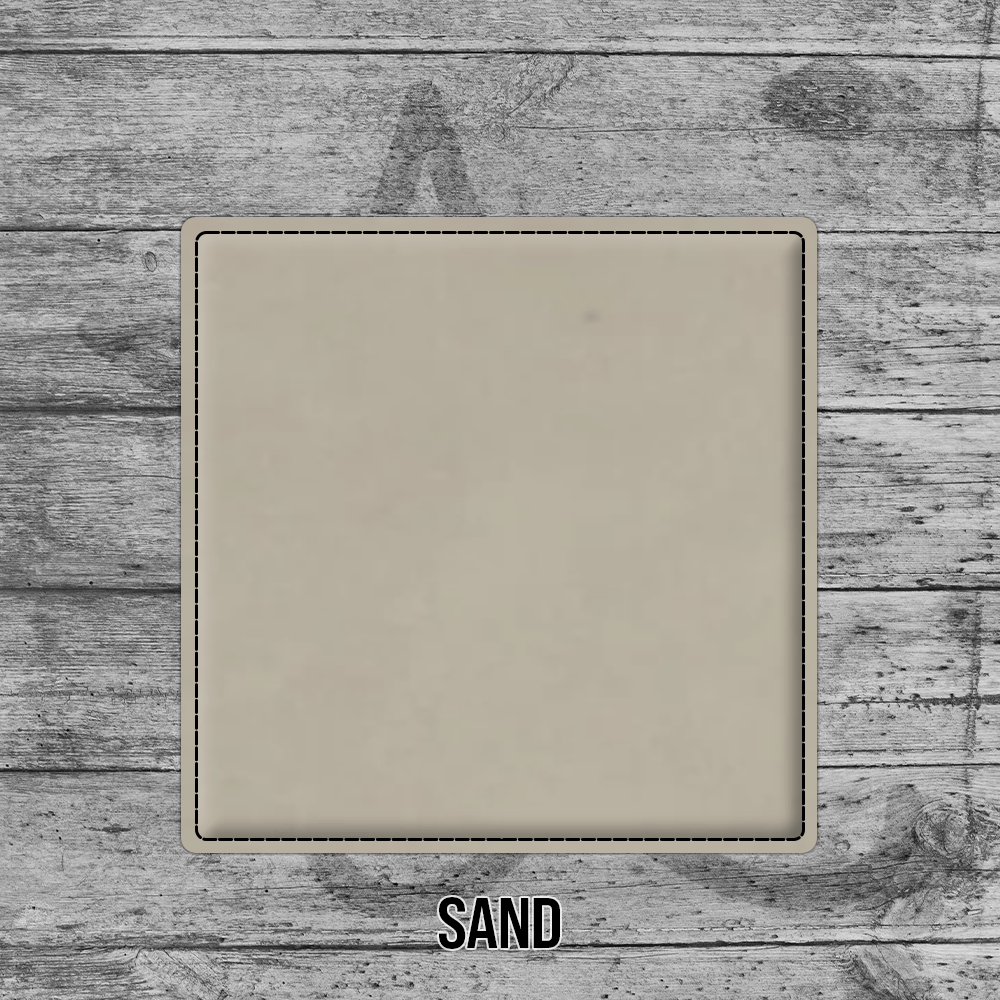 Coasters (6pk of 4" Square): Heritage Collection Premium Leatherette® - LoneStar Adhesive