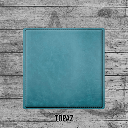 Coasters (6pk of 4" Square): Heritage Collection Premium Leatherette® - LoneStar Adhesive