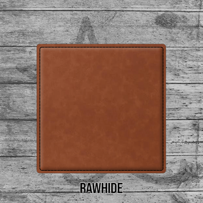 Coasters (6pk of 4" Square): Heritage Collection Premium Leatherette® - LoneStar Adhesive