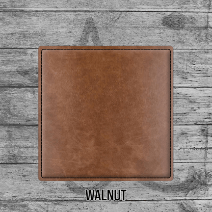 Coasters (6pk of 4" Square): Heritage Collection Premium Leatherette® - LoneStar Adhesive