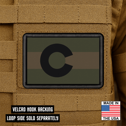 Colorado State Flag Patch 2"x3" Hook & Loop | Made in USA | Pro - Print Full Color & Tactical Options - LoneStar Adhesive