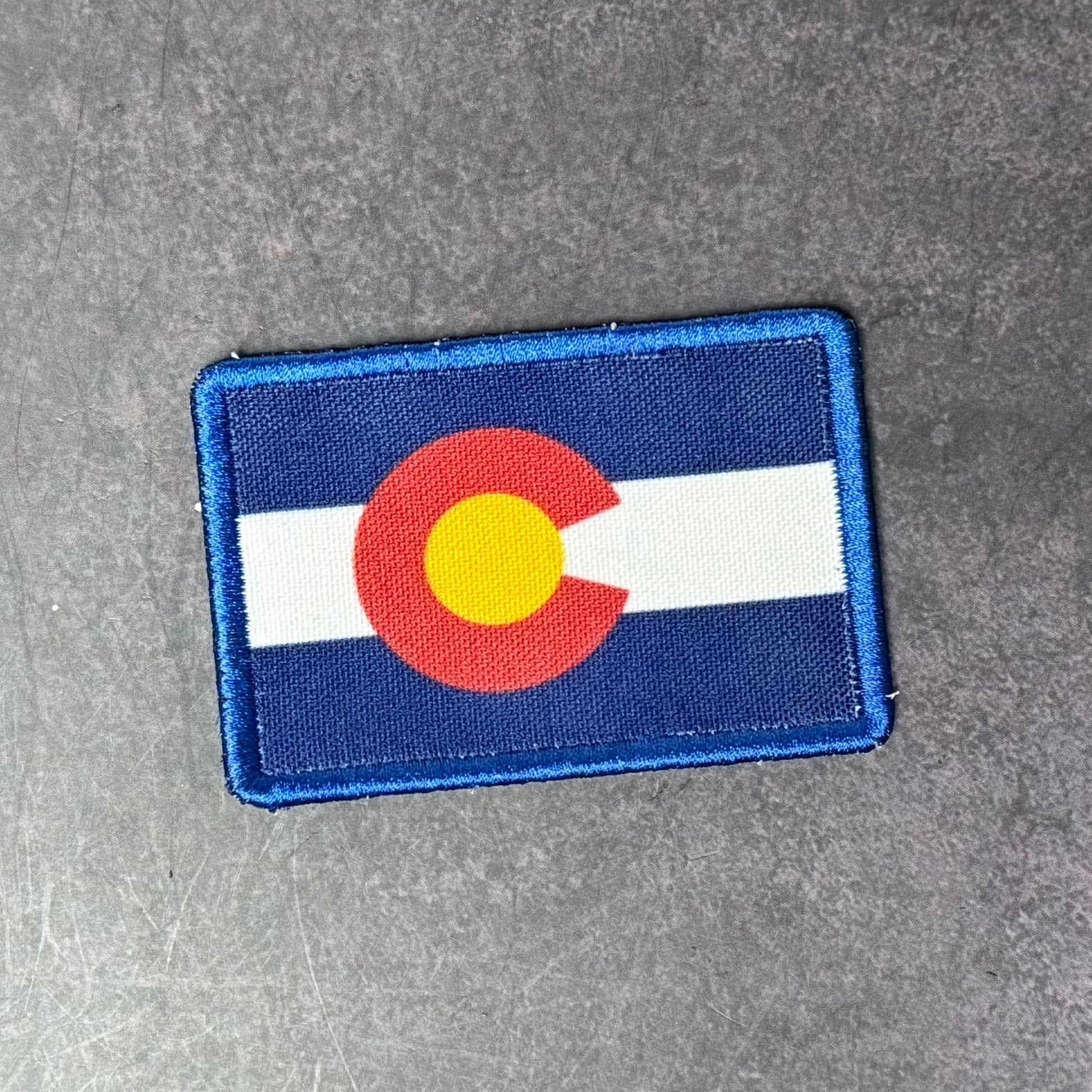 Colorado State Flag Patch | Made in USA | VELCRO® Brand Hook Backing - LoneStar Adhesive