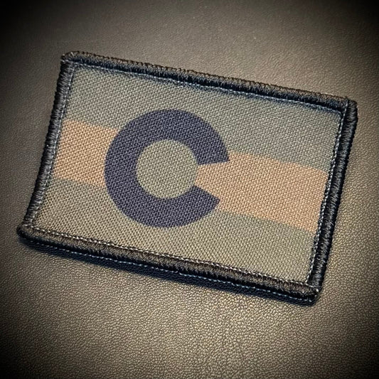 Colorado State Flag Printed Morale Patch, 2x3" | VELCRO® Brand Hook Backing - #LoneStar Adhesive#