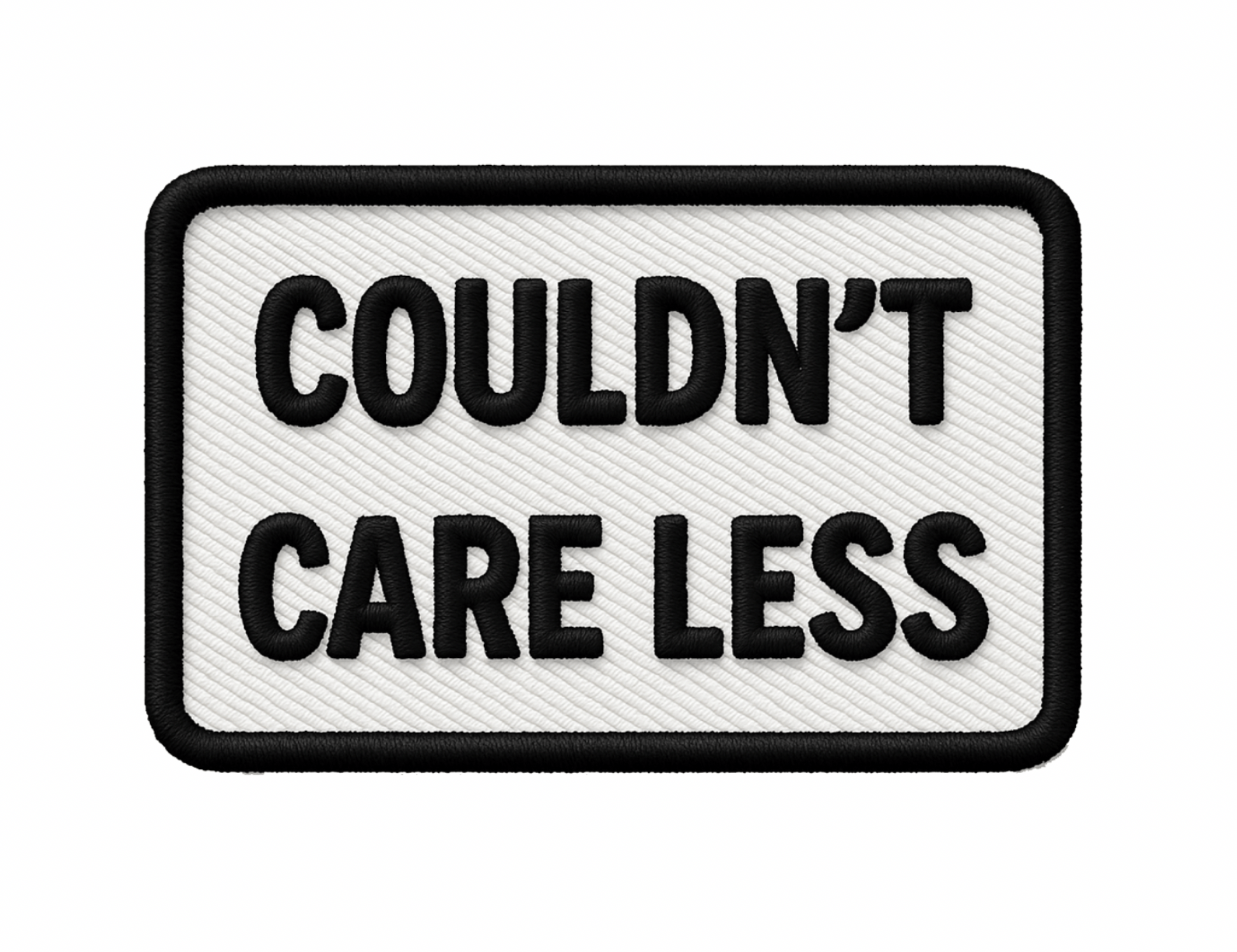 "Couldn't Care Less" UV Printed Patches - LoneStar Adhesive