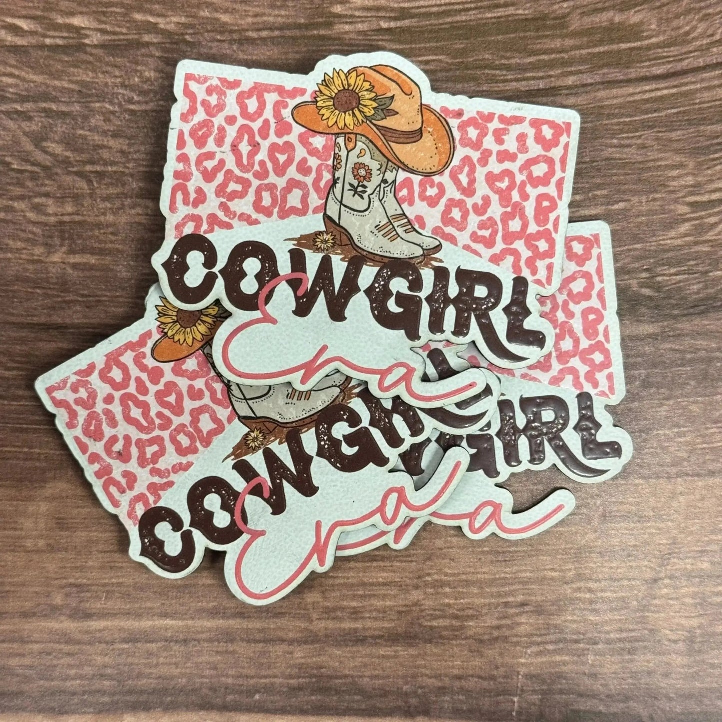 Cowgirl Era | UV Printed Leather Hat Patch - LoneStar Adhesive