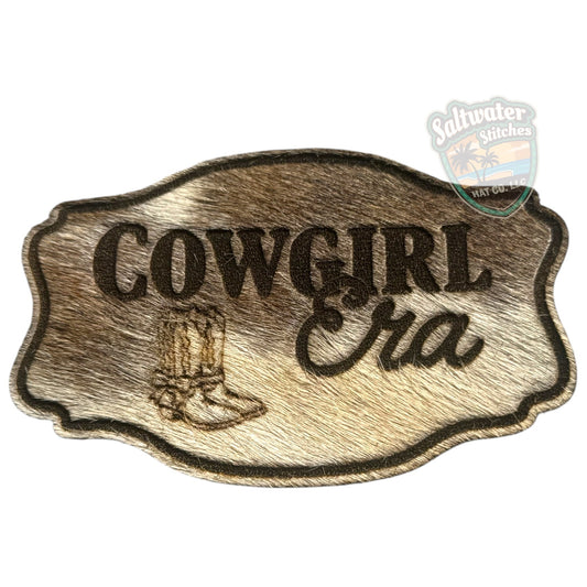 Cowhide Cowgirl Era Buckle - LoneStar Adhesive