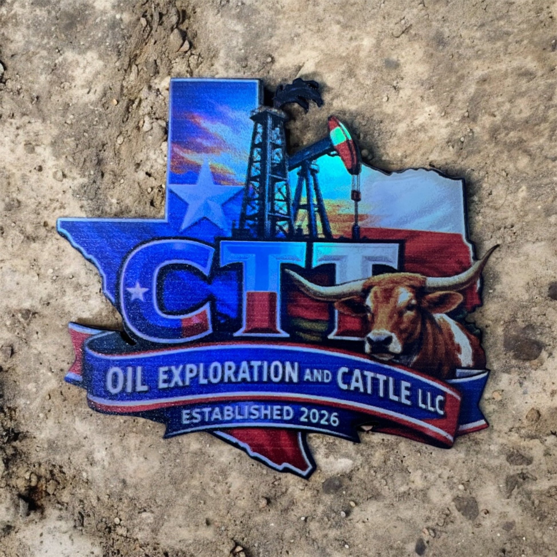 CTT Oil Exploration And Cattle Uv Patch - LoneStar Adhesive